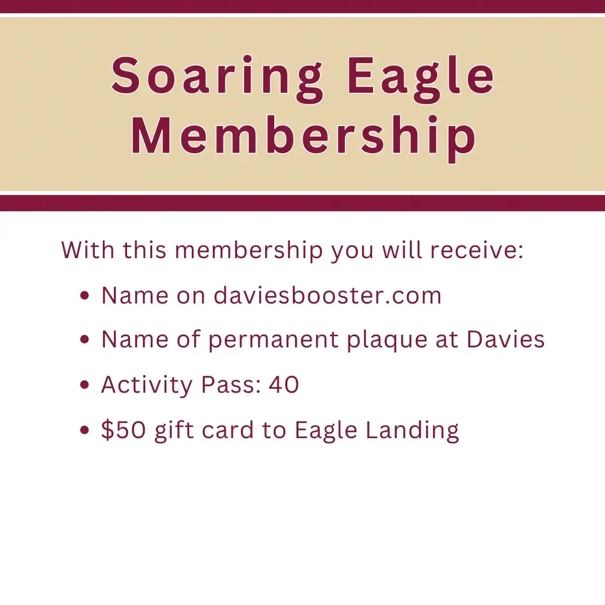Soaring Eagle Membership