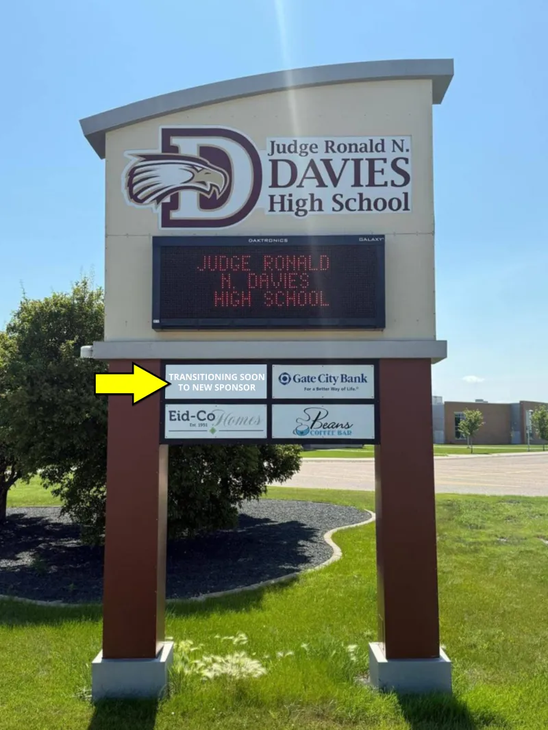 Monument Signage Sponsor Graphic - Transition to New Sponsor