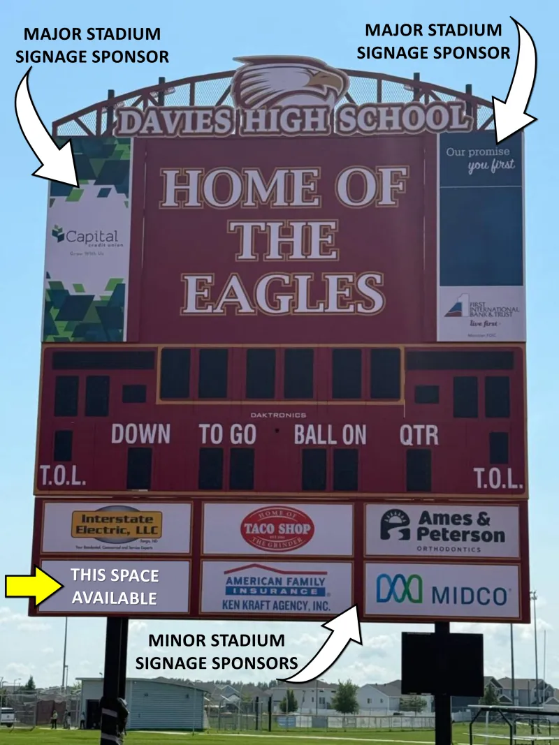 Stadium Signage Sponsor Graphic